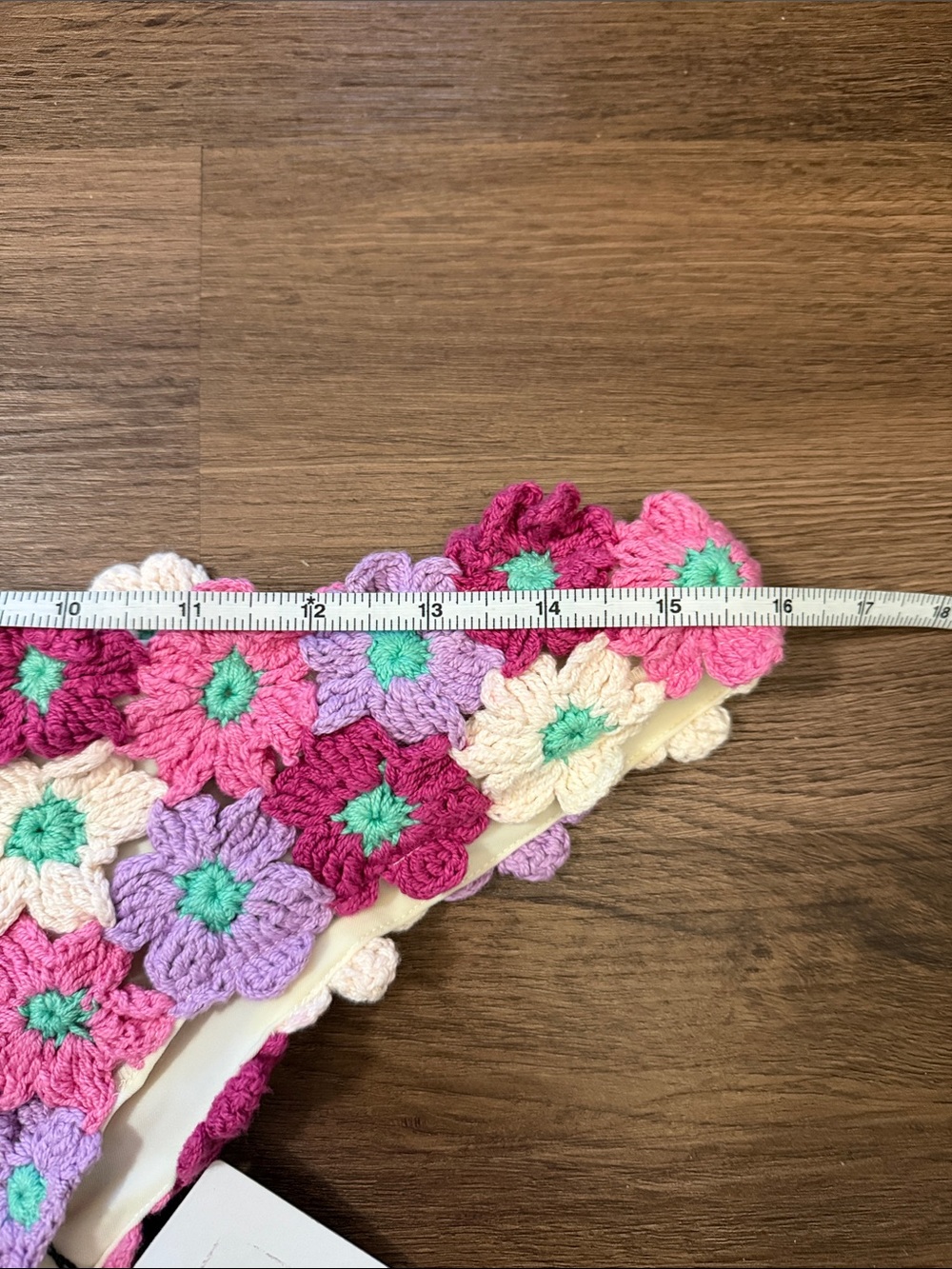 Beach Riot Womens Large Floral Crochet Bikini Set Pink Purple LOFL New With Tags - Picture 5 of 7